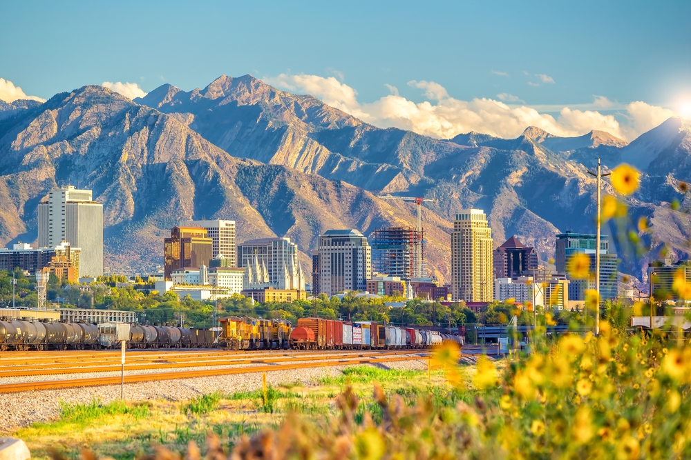 Downtown,Salt,Lake,City,Skyline,Cityscape,Of,Utah,In,Usa